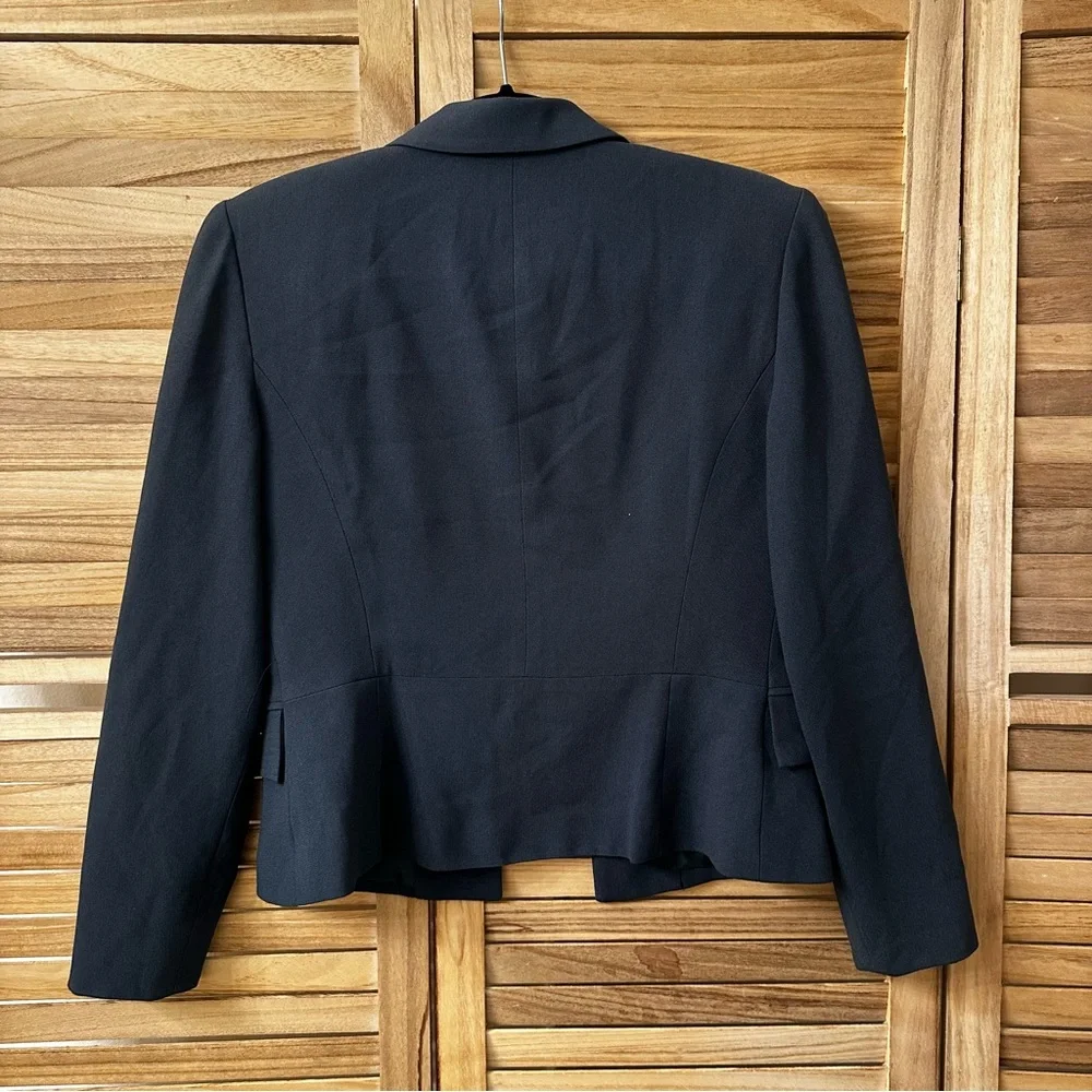 Christian Dior Vintage Waist Lenght Blazer in gray blue size 4